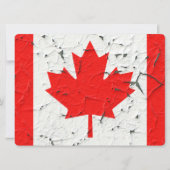 Canadian Red Maple Leaf CANADA Peeling Paint Print (Front)