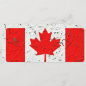 Canadian Red Maple Leaf CANADA Peeling Paint Print (Front/Back)