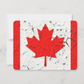 Canadian Red Maple Leaf CANADA Peeling Paint style (Front)