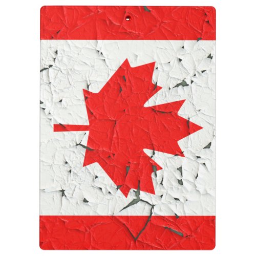 Canadian Red Maple Leaf CANADA Peeling Paint style Clipboard