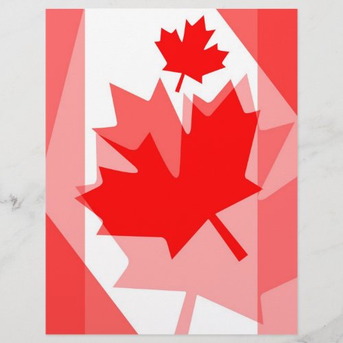 Canadian red Maple Leaf Layered Style CANADA