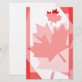 Canadian red Maple Leaf Layered Style CANADA (Front/Back)