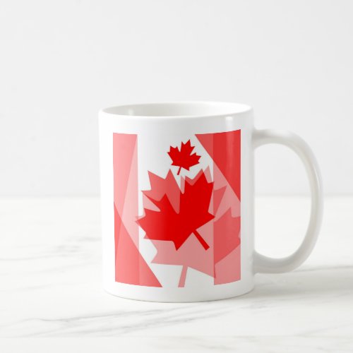 Canadian red Maple Leaf Layered Style CANADA Coffee Mug