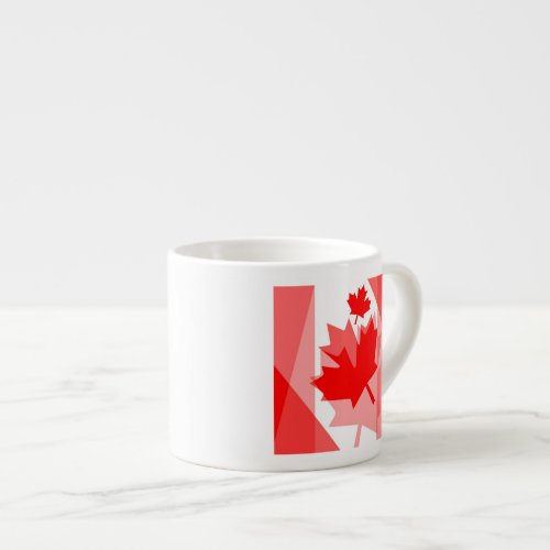 Canadian red Maple Leaf Layered Style CANADA Espresso Cup