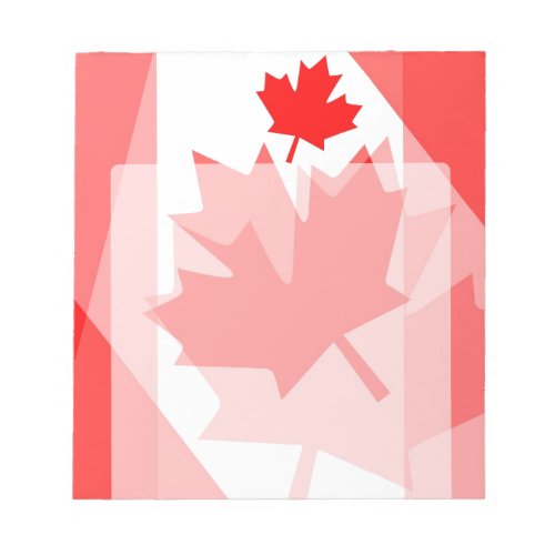 Canadian red Maple Leaf Layered Style CANADA Notepad