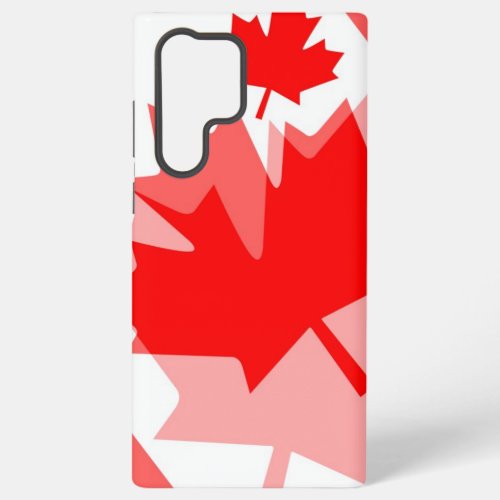 Canadian Red Maple Leaf Layered Style CANADA Samsung Galaxy S22 Ultra Case