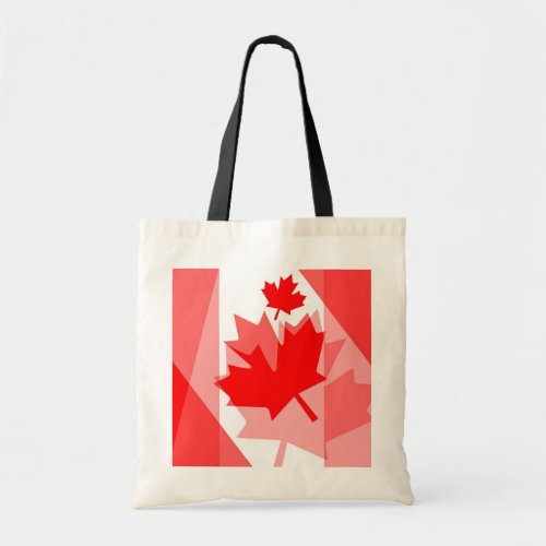 Canadian red Maple Leaf Layered Style CANADA Tote Bag