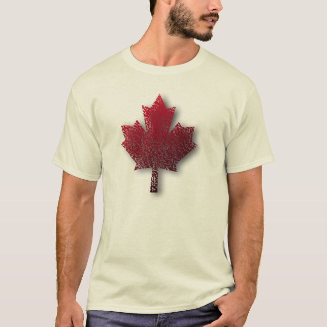 Canadian Red Maple Leaf Men's T T-Shirt (Front)