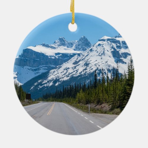 Canadian Rockies _ Icefields Parkway Highway 93 Ceramic Ornament