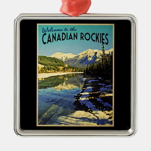 Canadian Rockies Metal Ornament