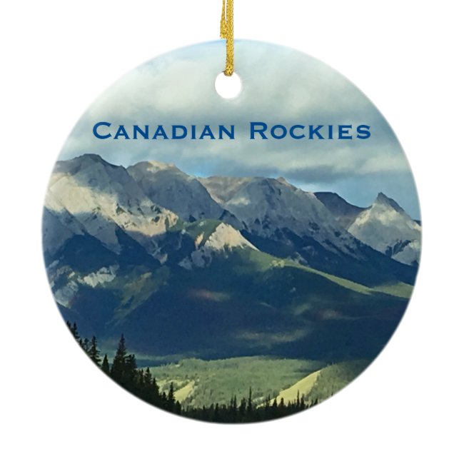 Canadian Rockies Mountains Travel Ornament