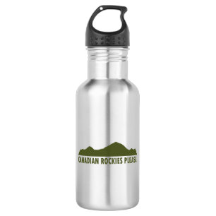 Canadian Rockies Please Stainless Steel Water Bottle