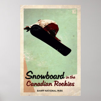 Canadian Rockies - Vintage Effect Poster