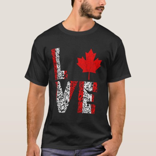 Canadian Roots Maple Leaf Canadian T_Shirt