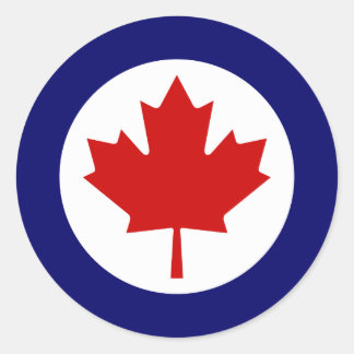 Canadian Roundel Classic Round Sticker