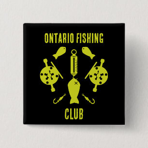 Canadian Salmon Fishing Button