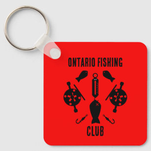 Canadian Salmon Fishing Keychain