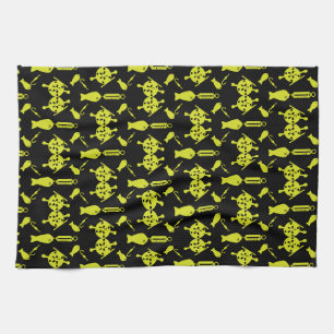 Canadian Salmon Fishing Kitchen Towel