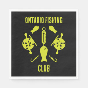 Canadian Salmon Fishing Napkins
