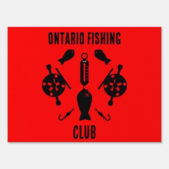 Canadian Salmon Fishing Sign (Front)