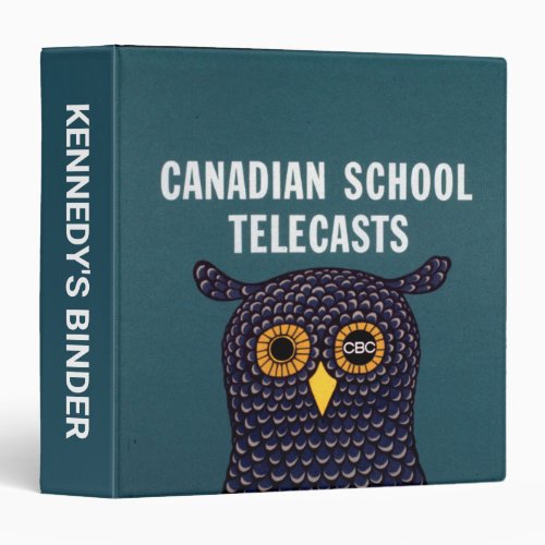 Canadian School Telecasts 3 Ring Binder