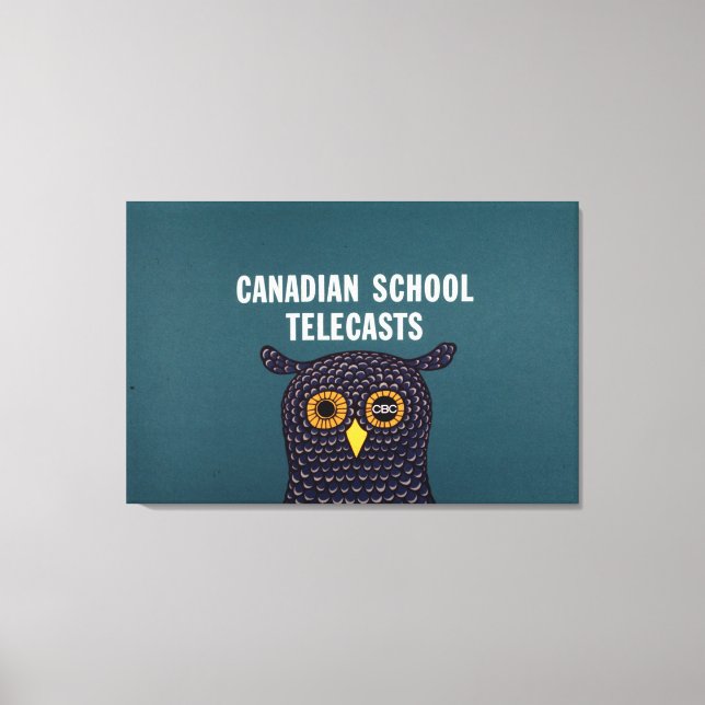 Canadian School Telecasts Canvas Print (Front)