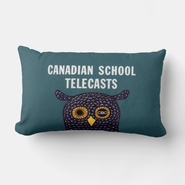 Canadian School Telecasts Lumbar Pillow (Front)