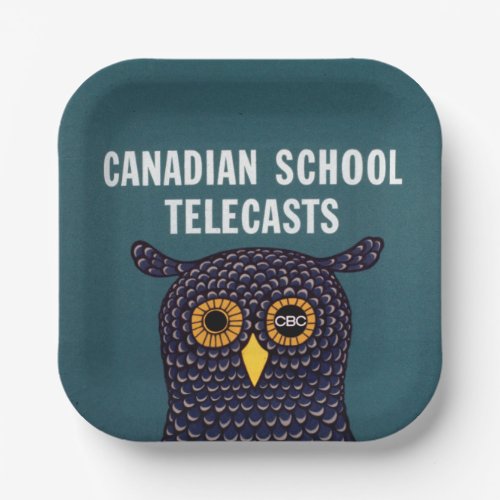 Canadian School Telecasts Paper Plates