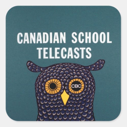 Canadian School Telecasts Square Sticker