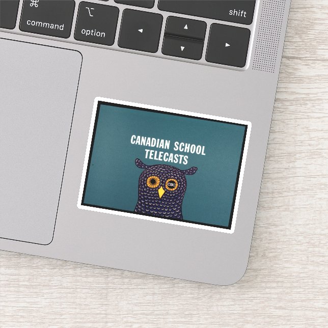 Canadian School Telecasts Sticker (Detail)