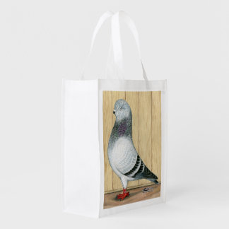 Canadian Show Tippler Pigeon Blue Grizzle Grocery Bag