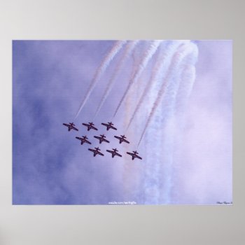 Canadian Snowbirds Airforce Motivational Art Poster by EarthGifts at Zazzle