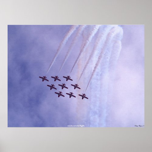 Canadian Snowbirds Airforce Motivational Art Poster