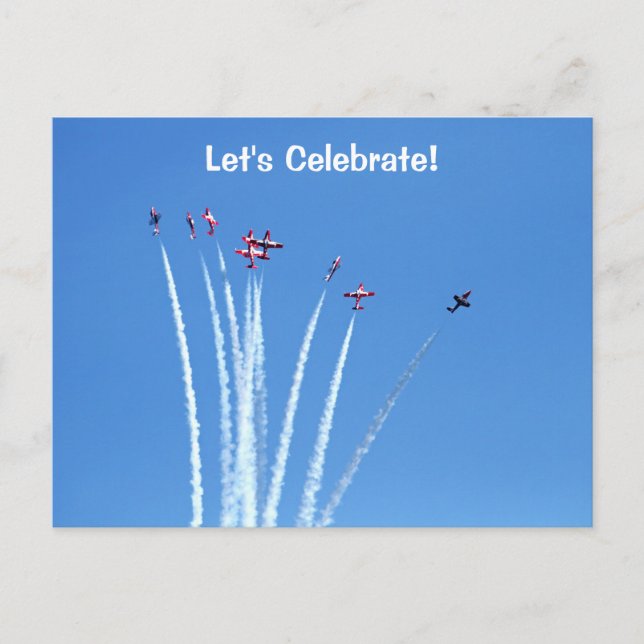 Canadian Snowbirds Planes Postcard (Front)