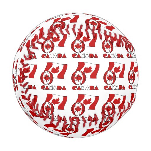 Canadian Soccer Ball and Flag Zazzle