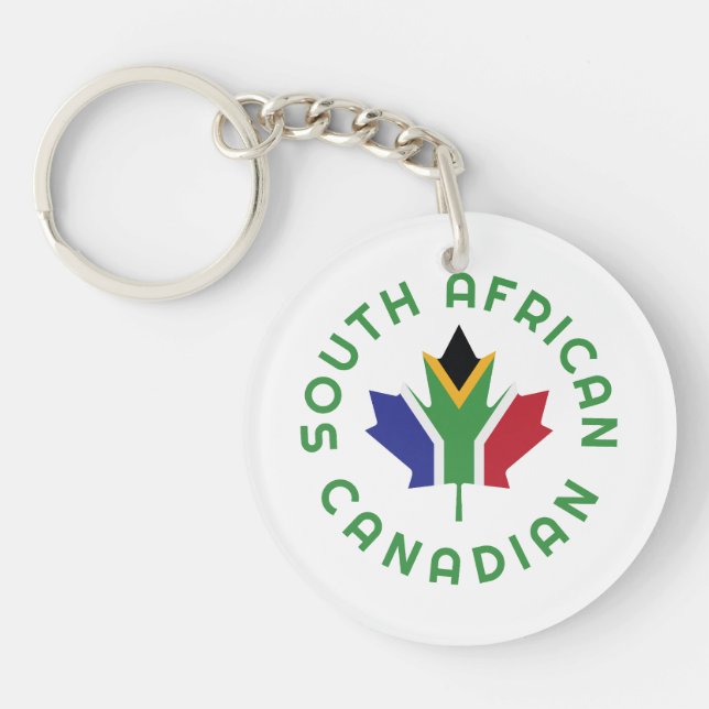 Canadian South African  Keychain (Front)