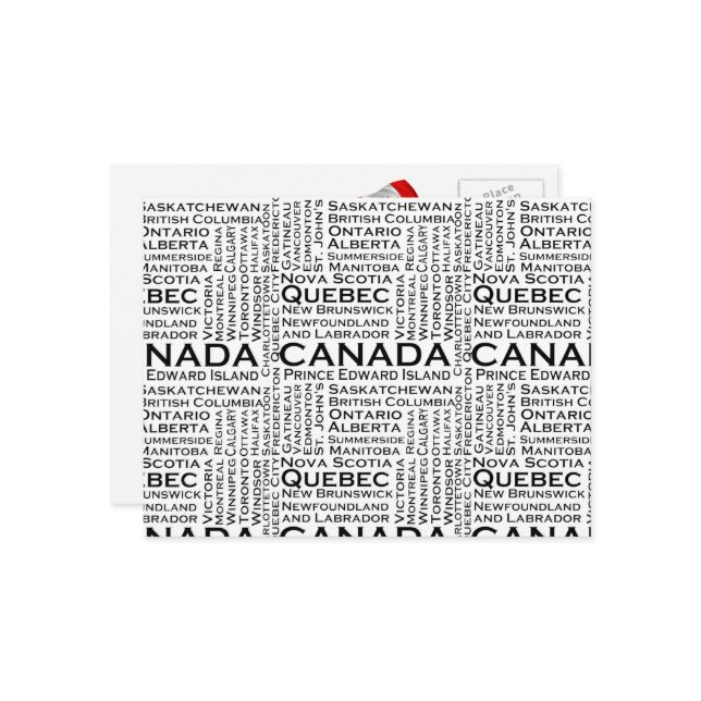 Canadian States & Cities Postcard (Front/Back In Situ)