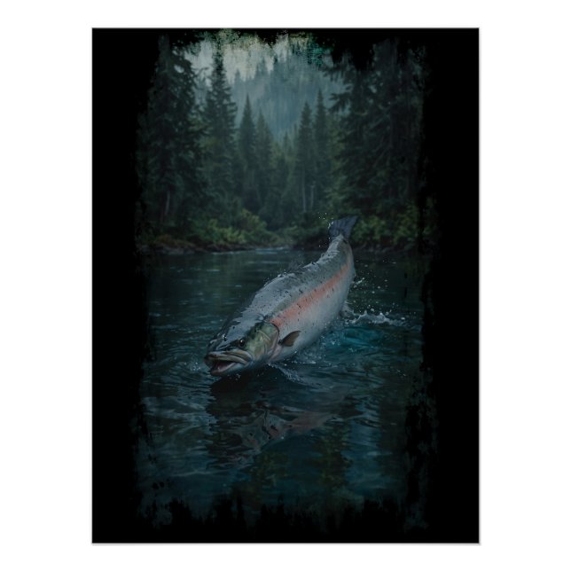Canadian Steelhead Salmon Poster (Front)