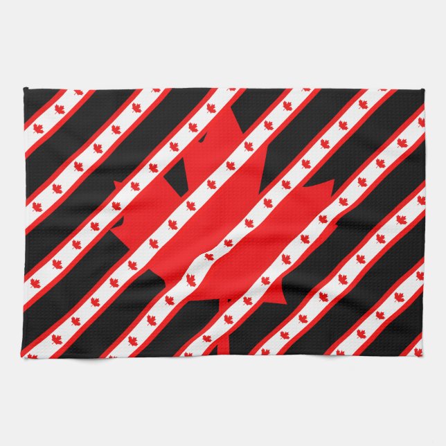 Canadian stripes flag towel (Horizontal)