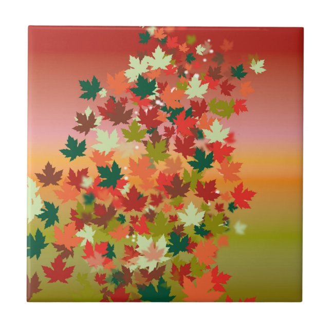 Canadian Sunset Ceramic Tile (Front)