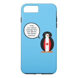 Canadian Talking Ms Penguin Personalized  iPhone 8 Plus/7 Plus Case