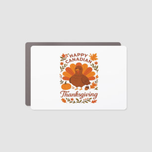 Canadian Thanksgiving Autumn Celebration Classic T Car Magnet