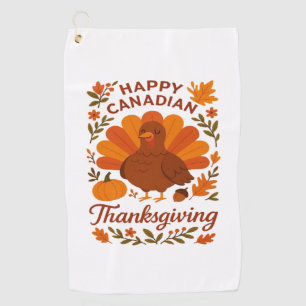 Canadian Thanksgiving Autumn Celebration Classic T Golf Towel