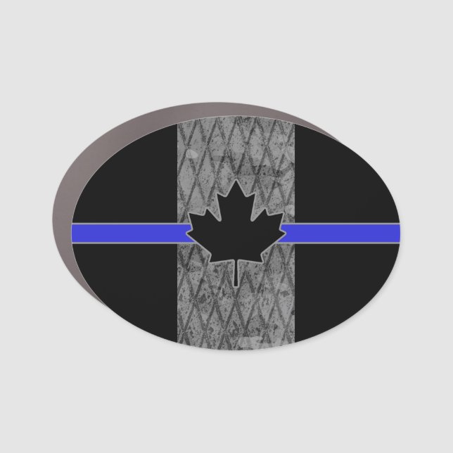 Canadian Thin Blue Line Flag Car Magnet (Front)