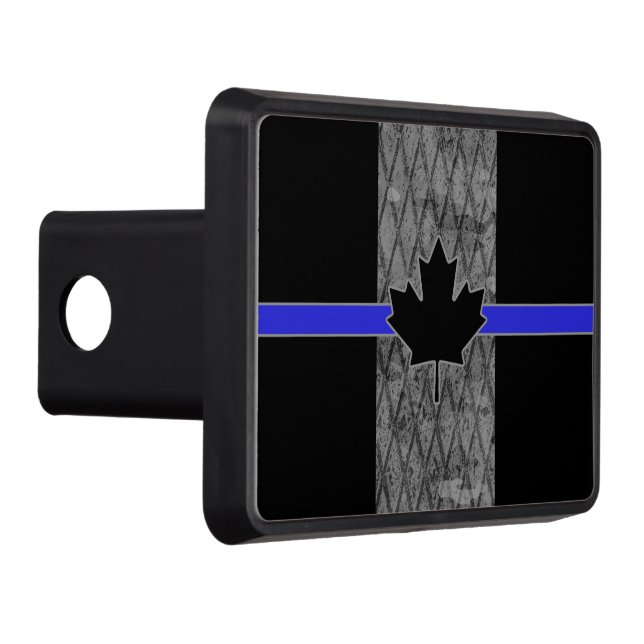 Canadian Thin Blue Line Flag Hitch Cover (Right)