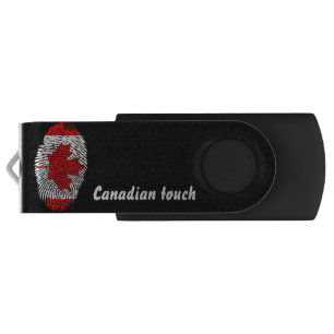 Canadian touch fingerprint flag flash drive