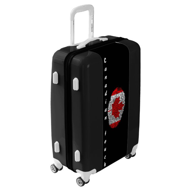 Canadian touch fingerprint flag luggage (Rotated Left)