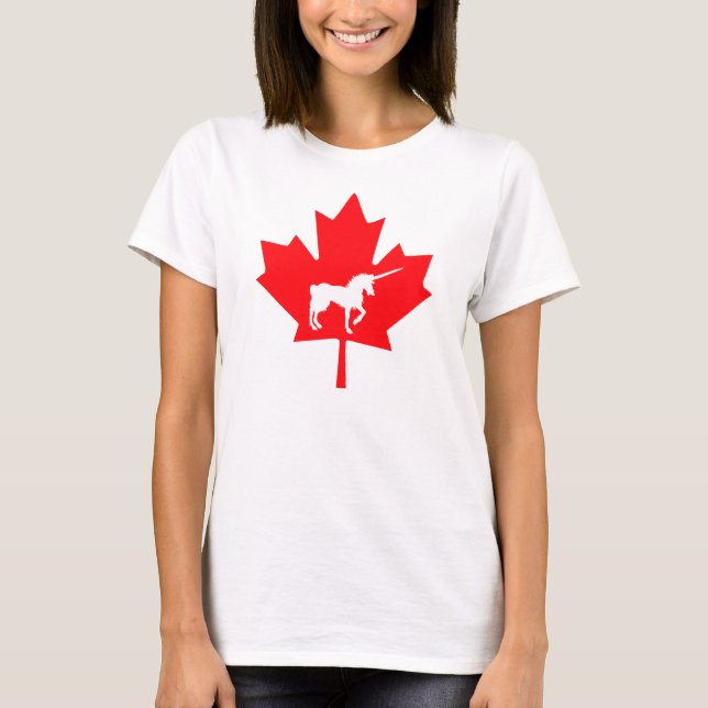 Canadian Unicorn Graphic T-shirt Canadian Unicorn (Front)