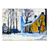 Canadian Village, Grey Day, Clarence Gagnon, (Front Horizontal)