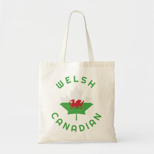 Canadian Welsh   Roots Tote Bag (Front)